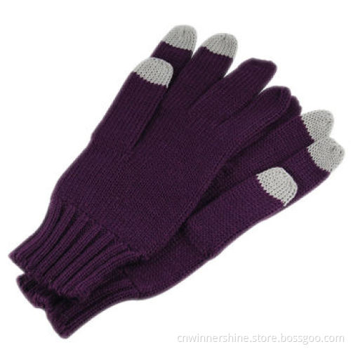 Touchscreen gloves with 3 fingers touch function for winter